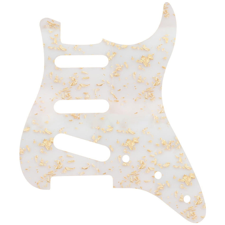 Gold Leaf Acrylic Stratocaster 11 Hole Guitar Pickguard
