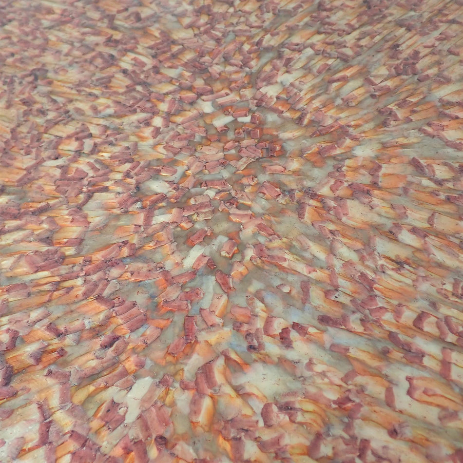 Wine Red Calico Casein (Galalith) Sheet - 500x400x4mm