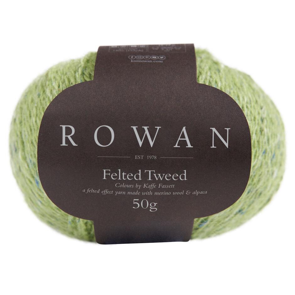 Felted Tweed Lime 213 50% Wool 25% Alpaca 25% Viscose Yarn - 50g