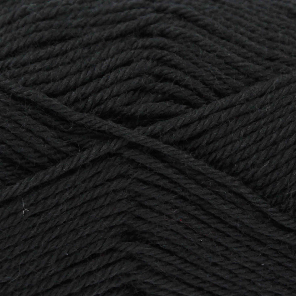 61048 Merino Blend 4Ply Black Yarn - 180M, 50g
