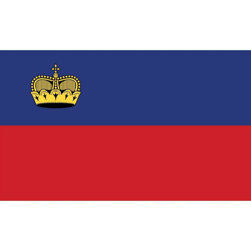 Liechtenstein Flag Waterslide Decal