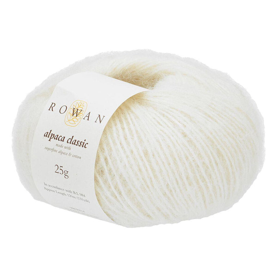 Alpaca Classic Snowflake White 115 57% Alpaca 43% Cotton Yarn - 25g