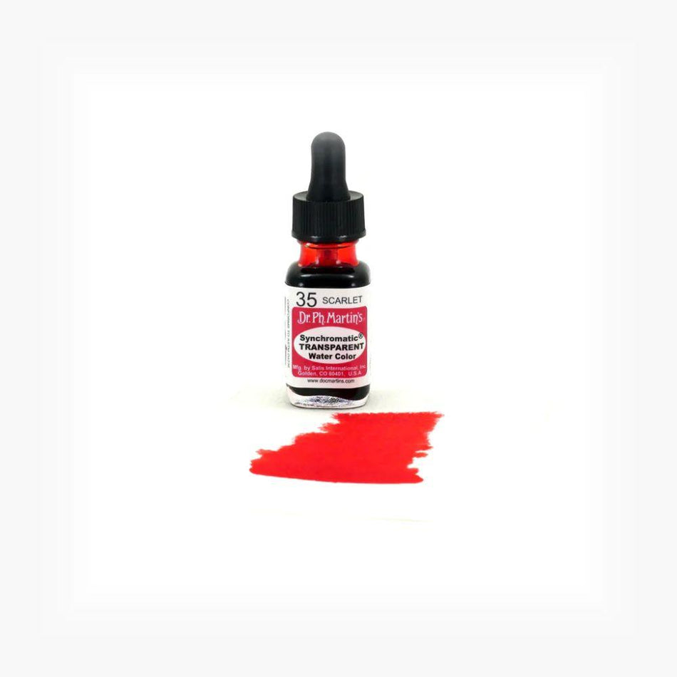 Scarlet Synchromatic Transparent Water Color - 0.5oz