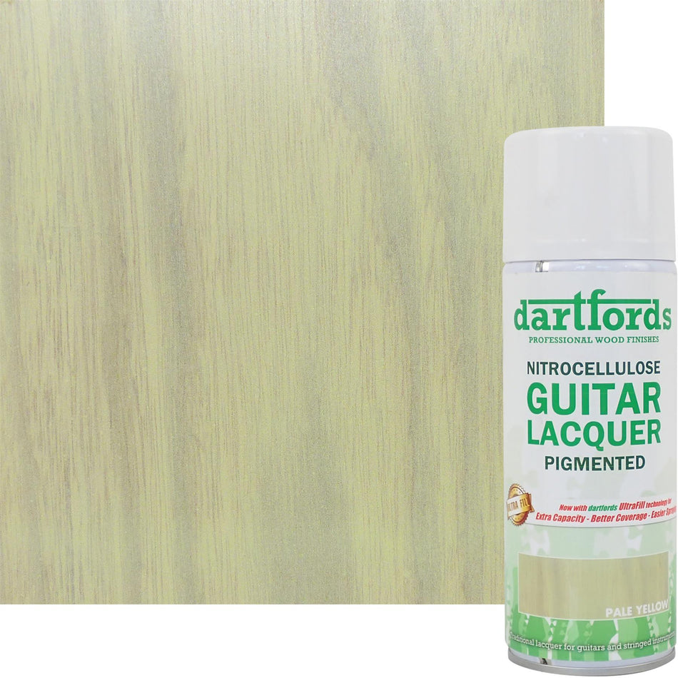 Pale Yellow Pigmented Nitrocellulose Guitar Lacquer - 400ml Aerosol