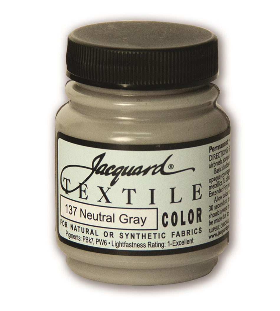 JAC1137 137 Neutral Grey Textile Color Paint - 2.25 fl oz