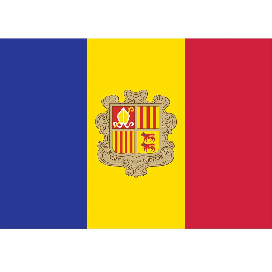 Andorra Flag Waterslide Decal