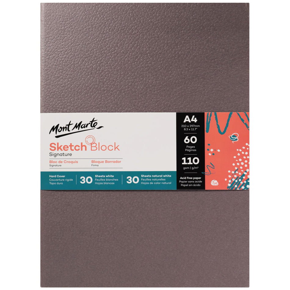 MSB0094 Sketch Block Hard Cover 60 Sheets - A4