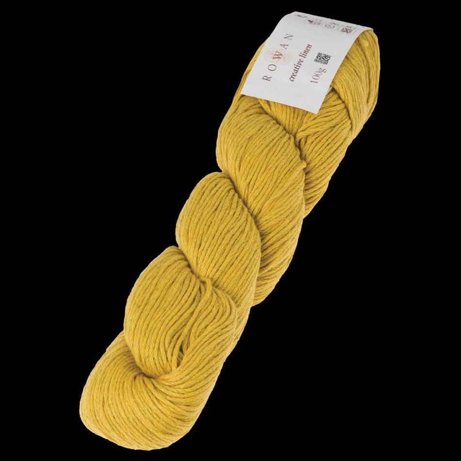 Creative Linen Mustard 647 50% Linen 50% Cotton Yarn - 100g Hank