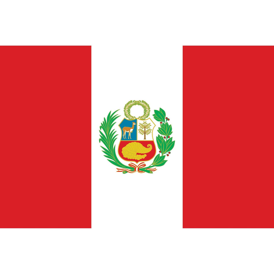 Peru Flag Waterslide Decal