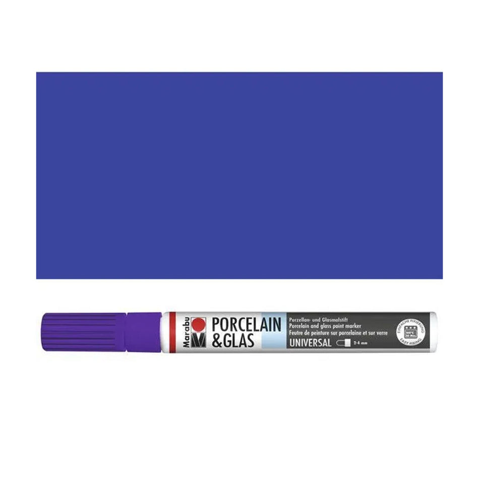 Porcelain/Glas Violet Purple Painter - 3-4mm