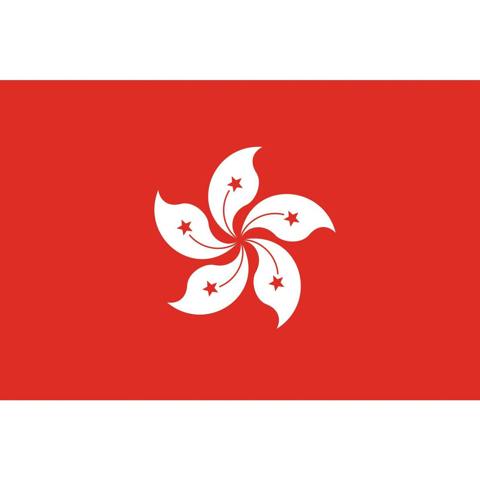 Hong Kong Flag Waterslide Decal