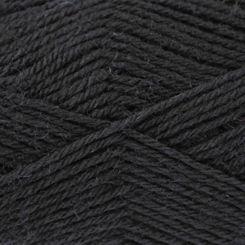 44048 Merino Blend 4Ply Cone Black Yarn - 1800M, 500g