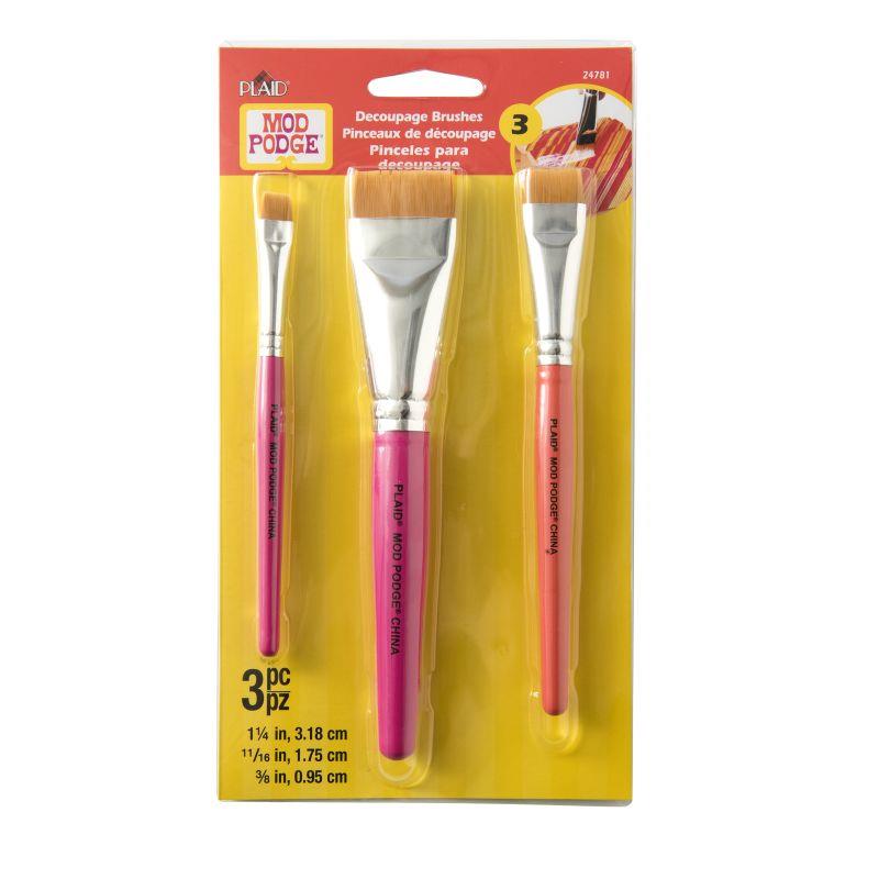 24781 Decoupage Brushs - Pack of 3