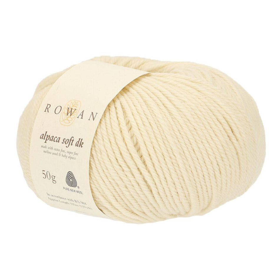 Alpaca Soft DK off White 221 70% Wool 30% Alpaca Yarn - 50g