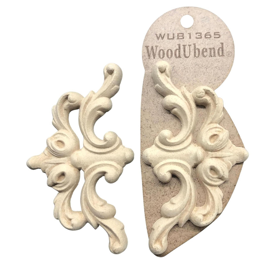 [WoodUBend] WUB1365 Pediment Applique/Moulding - 70x120mm
