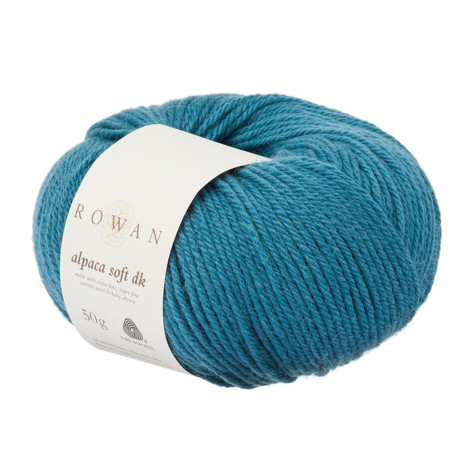 Alpaca Soft DK N. Blue 217 70% Wool 30% Alpaca Yarn - 50g