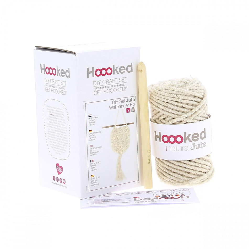PAK17405 Vanilla Cream Jute Wallhanger xl Crochet Kit