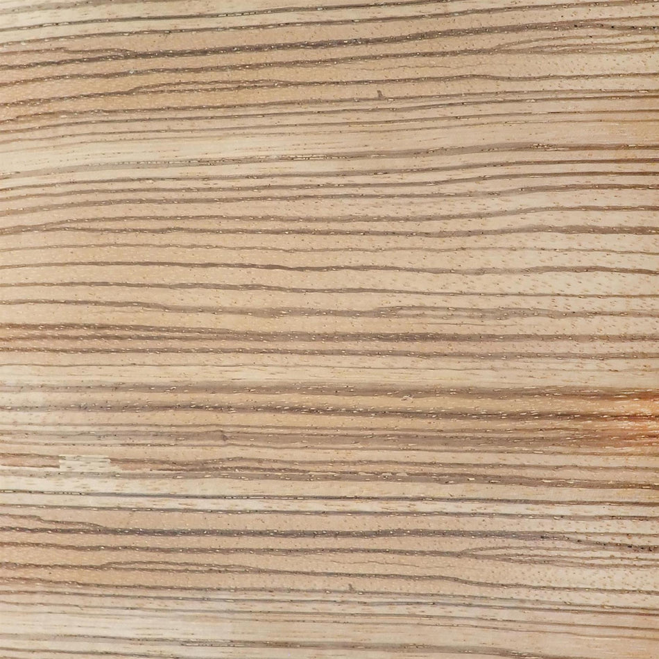 Quartersawn Zebrano Paper Backed Natural Wood Veneer - 300x200x0.25mm