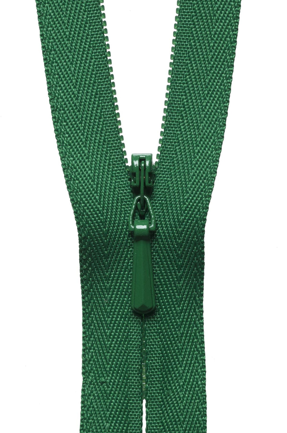 Bottle Green Concealed Zip - 56Cm