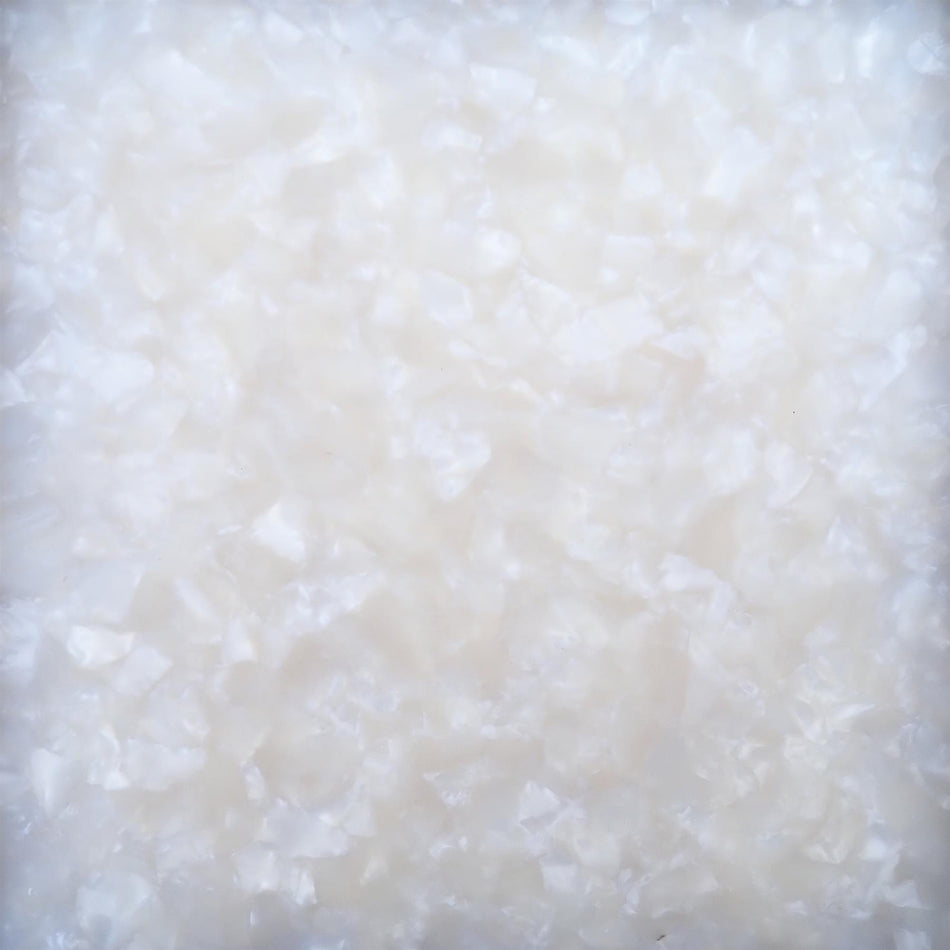 White Pearloid Cellulose Acetate Block - 165x100x10mm