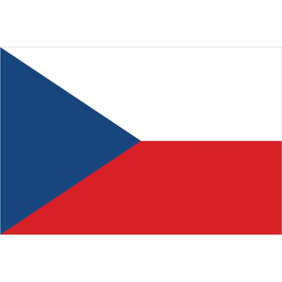 Czech Republic Flag Waterslide Decal