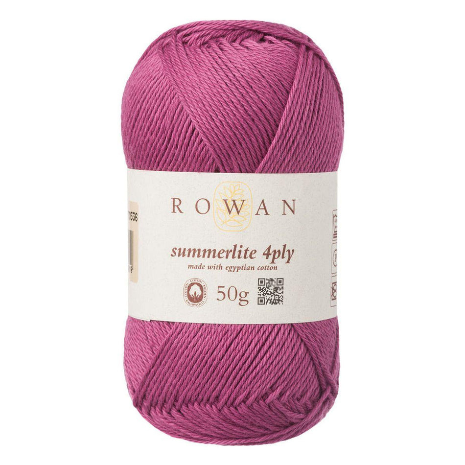 Summerlite 4Ply V.Claret 443 100% Cotton Yarn - 50g