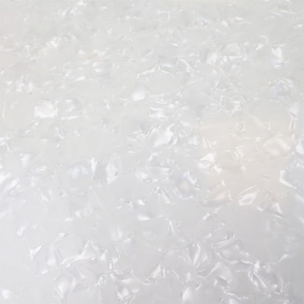 [Incudo] White Pearloid Celluloid Sheet - 1200x740x0.5mm