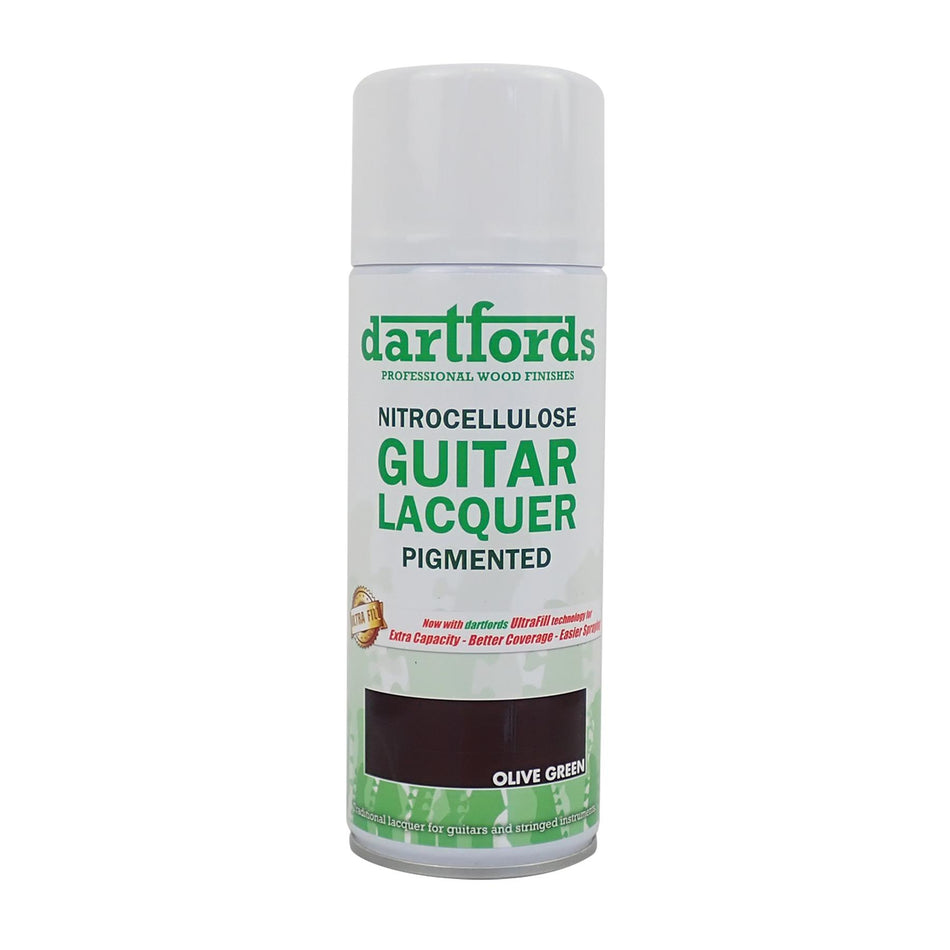 Olive Green Pigmented Nitrocellulose Guitar Lacquer - 400ml Aerosol