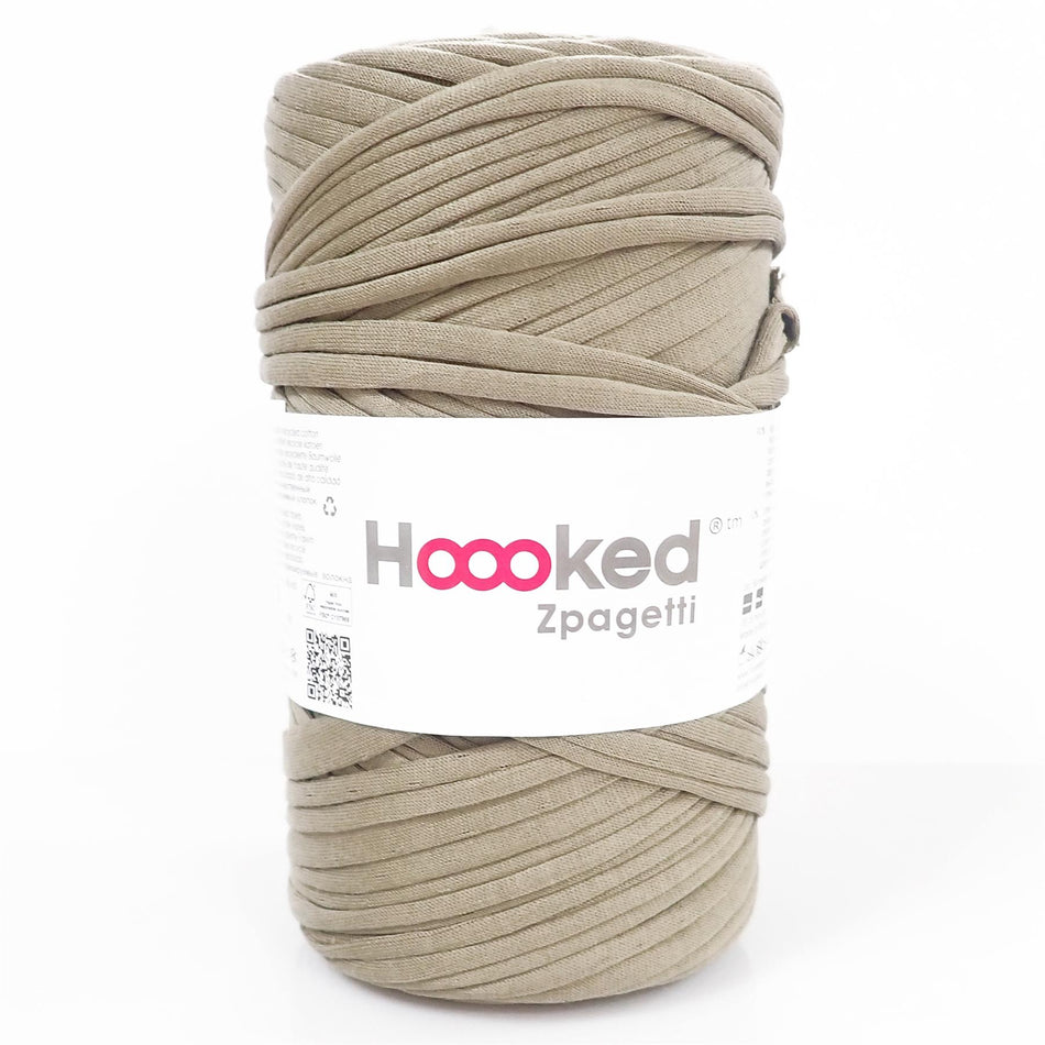 Zpagetti Dark Beige Cotton T-Shirt Yarn - 60M, 350g