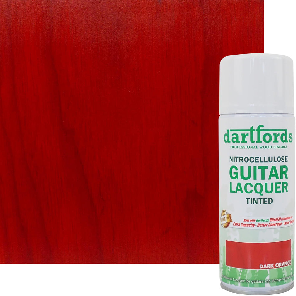Dark Orange Nitrocellulose Guitar Lacquer - 400ml Aerosol