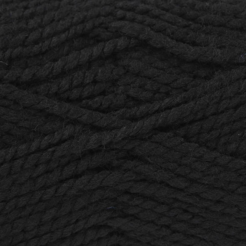 77554 Big Value Chunky Black Yarn - 152M, 100g