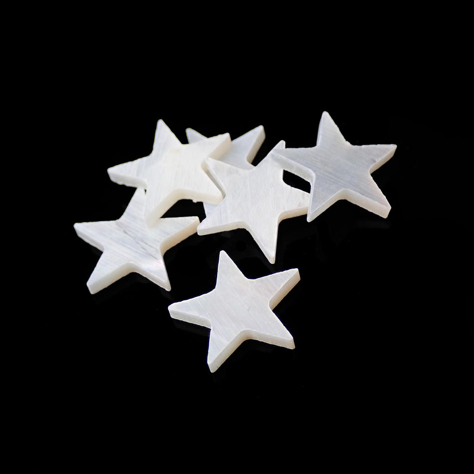 White Mother of Pearl Star Inlay - 11.5mm, Star