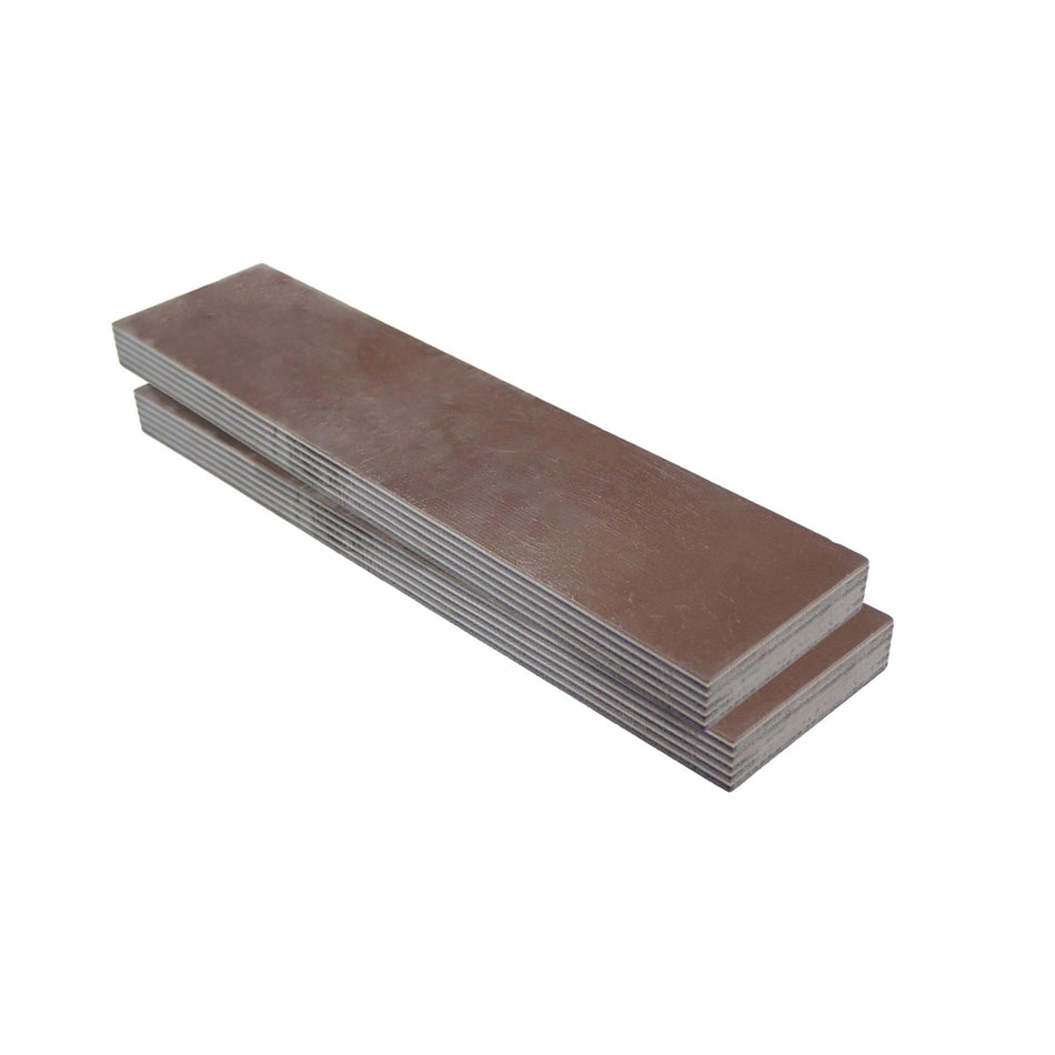 Black, Brown & White G10 Knife Scales (Pair) - 152.4x38.1x9.525mm