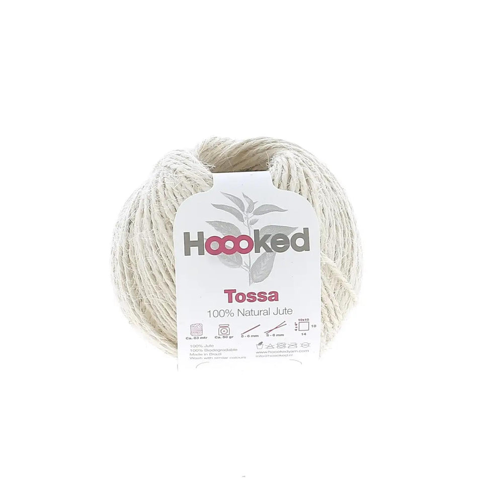 Vanilla Cream Tossa 2mm Jute Yarn