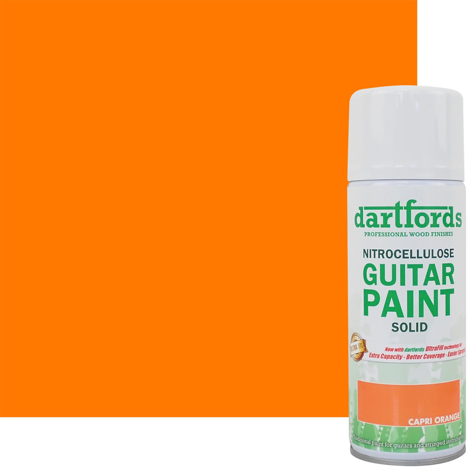 Capri Orange Nitrocellulose Guitar Paint - 400ml Aerosol