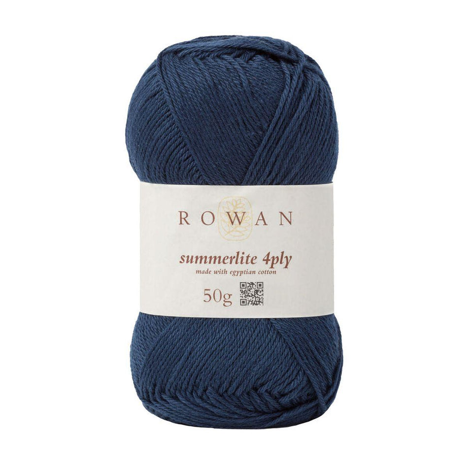 Summerlite 4Ply Navy Ink 429 100% Cotton Yarn - 50g