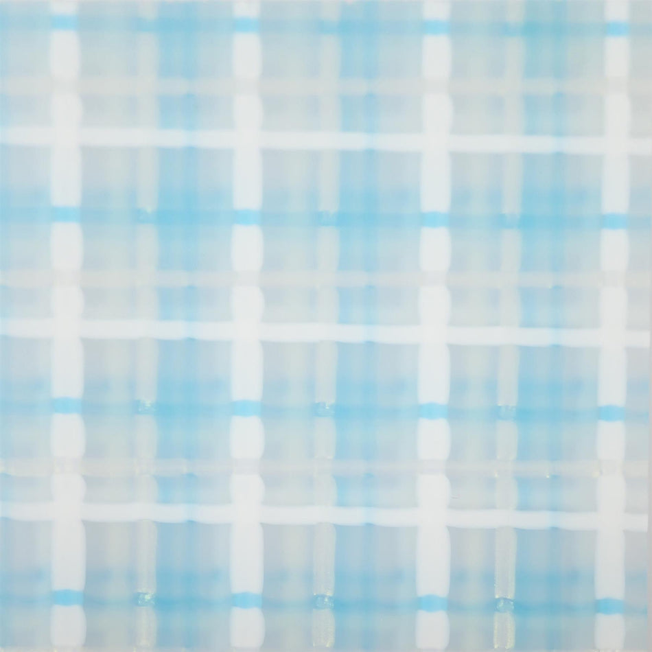 Blue Tartan Cast Acrylic Sheet (3mm thick)