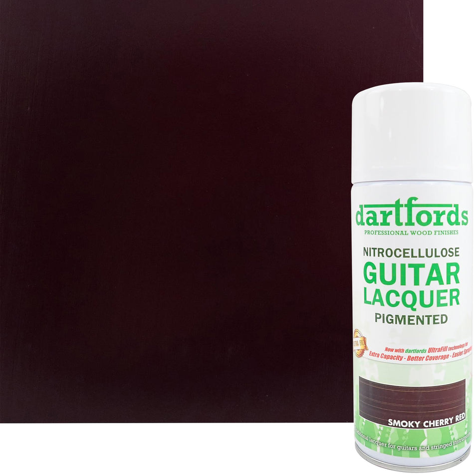 Smoky Cherry Red Pigmented Nitrocellulose Guitar Lacquer - 400ml Aerosol