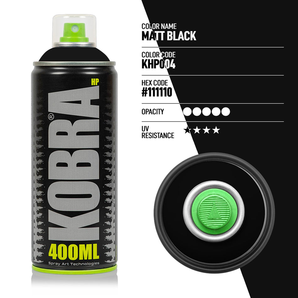[Kobra] Hp Matt Black Spray Paint