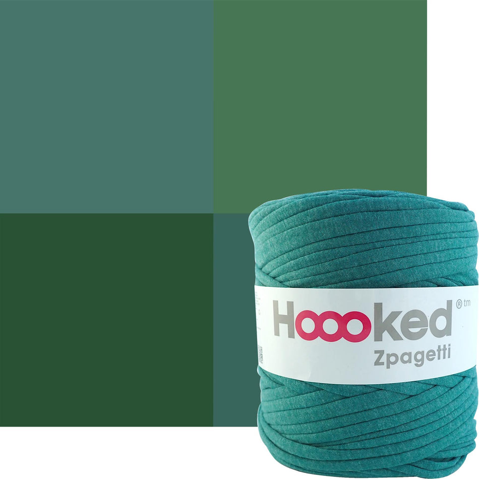 Vintage Green Zpagetti Cotton T-Shirt Yarn