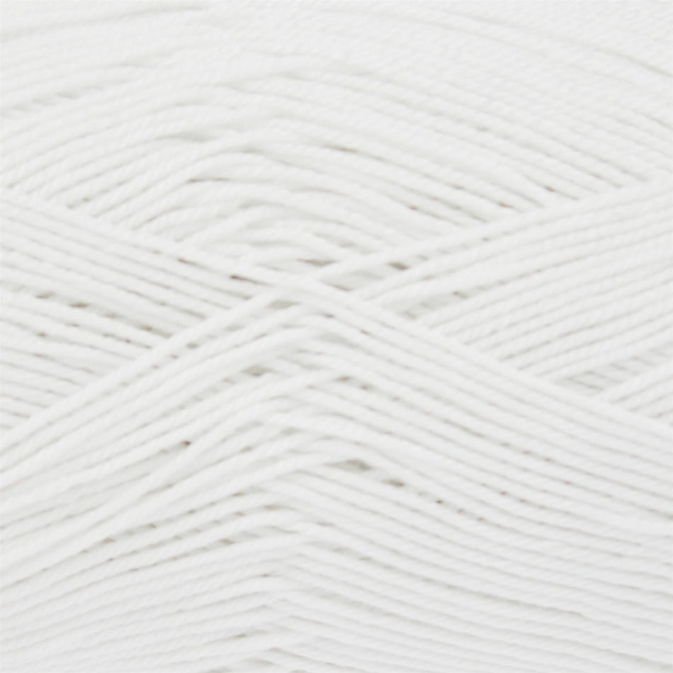 1262190 Giza Cotton 4Ply White Yarn - 158M, 50g