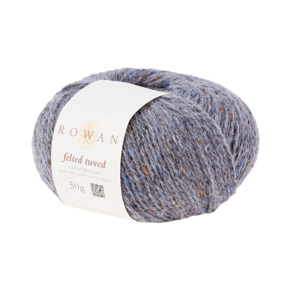 Felted Tweed Granite 191 50% Wool 25% Alpaca 25% Viscose Yarn - 50g