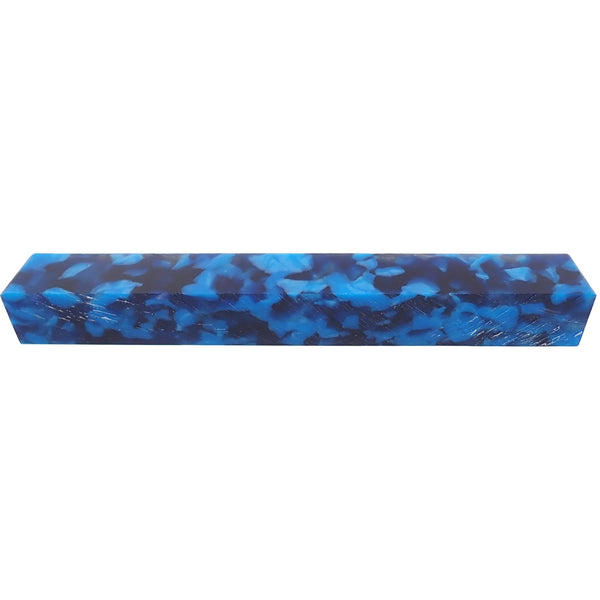 Cyan Pearloid Cellulose Acetate Pen Turning Blank - 150x20x20mm, 6x3/4x3/4 In