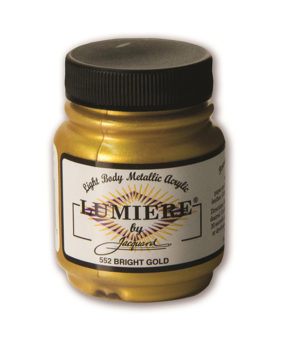 JAC1552 Lumiere 552 Bright Gold Metallic Acrylic Paint - 2.25 fl oz