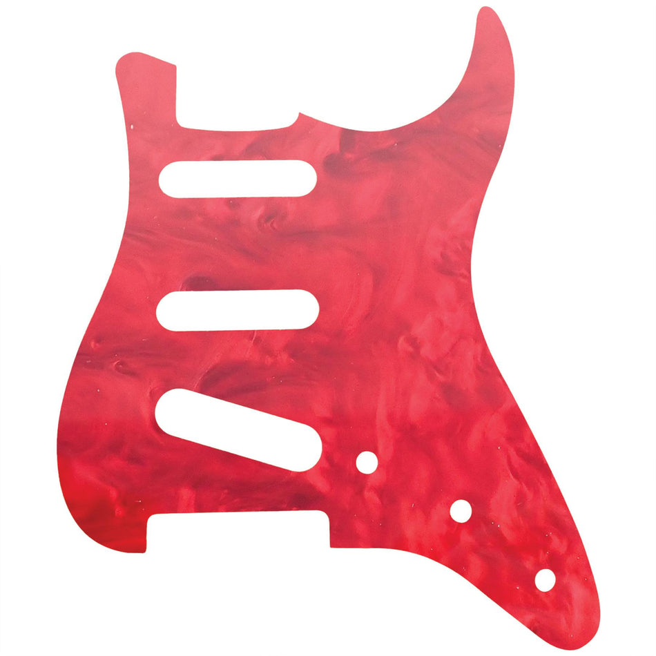 Red Pearl Acrylic Stratocaster 11 Hole Guitar Pickguard