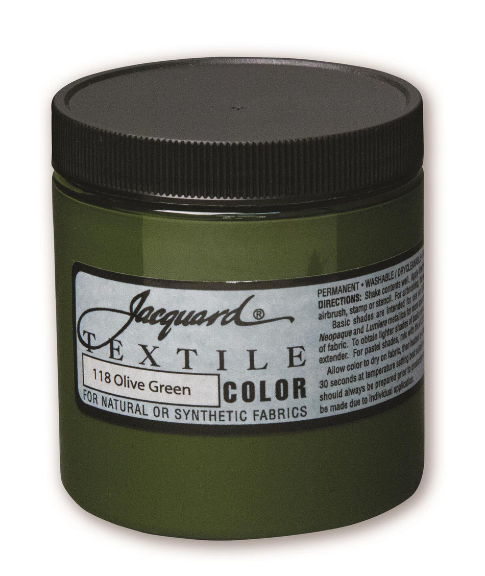 JAC2118 118 Olive Green Textile Paint - 8 fl oz