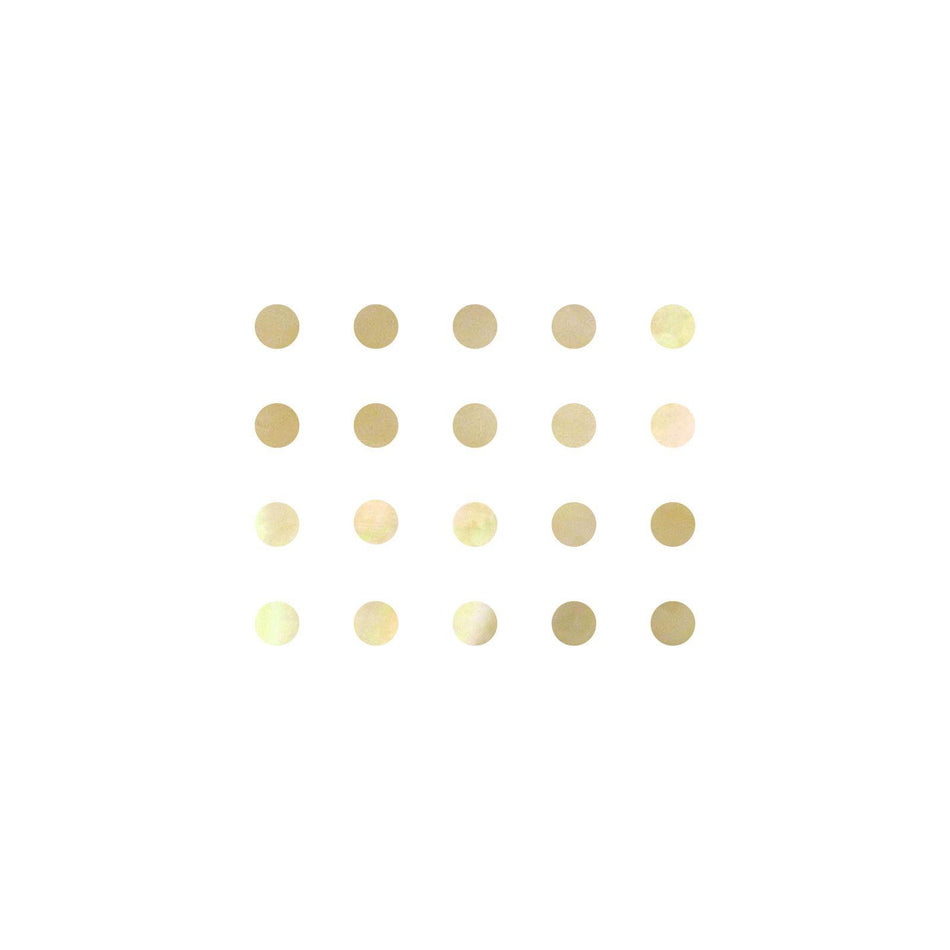 Gold Mother of Pearl Dot Inlays - 9mm, Pack of 20, Circle