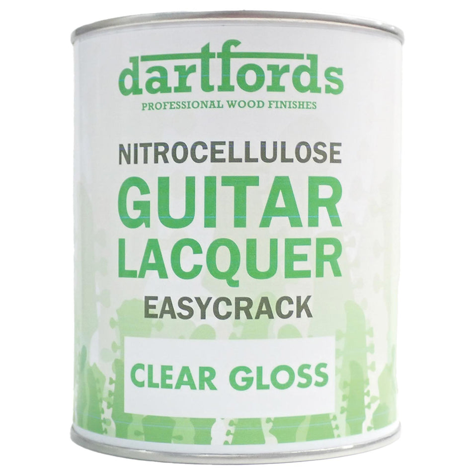Gloss Clear Easycrack Nitrocellulose Guitar Lacquer - 1 litre Tin