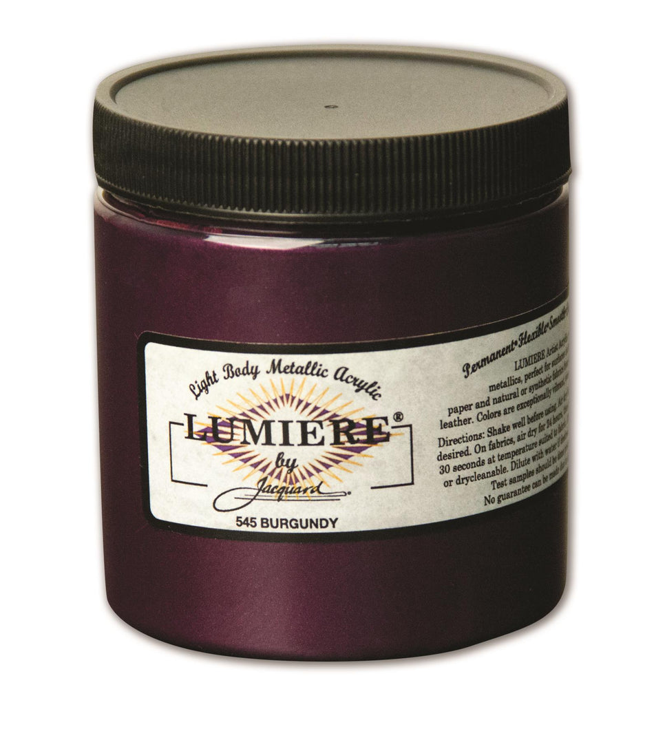 JAC2545 Lumiere 545 Burgundy Metallic Acrylic Paint - 8 fl oz