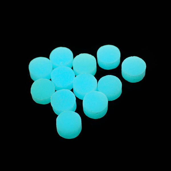 Blue Plain High Intensity Luminescent Dot Inlays - 5mm, Pack of 12, Circle